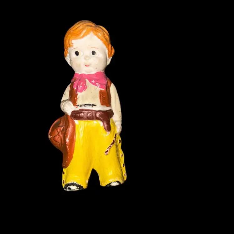 Cute Cowboy Larger Frozen Charlotte - Penny Doll