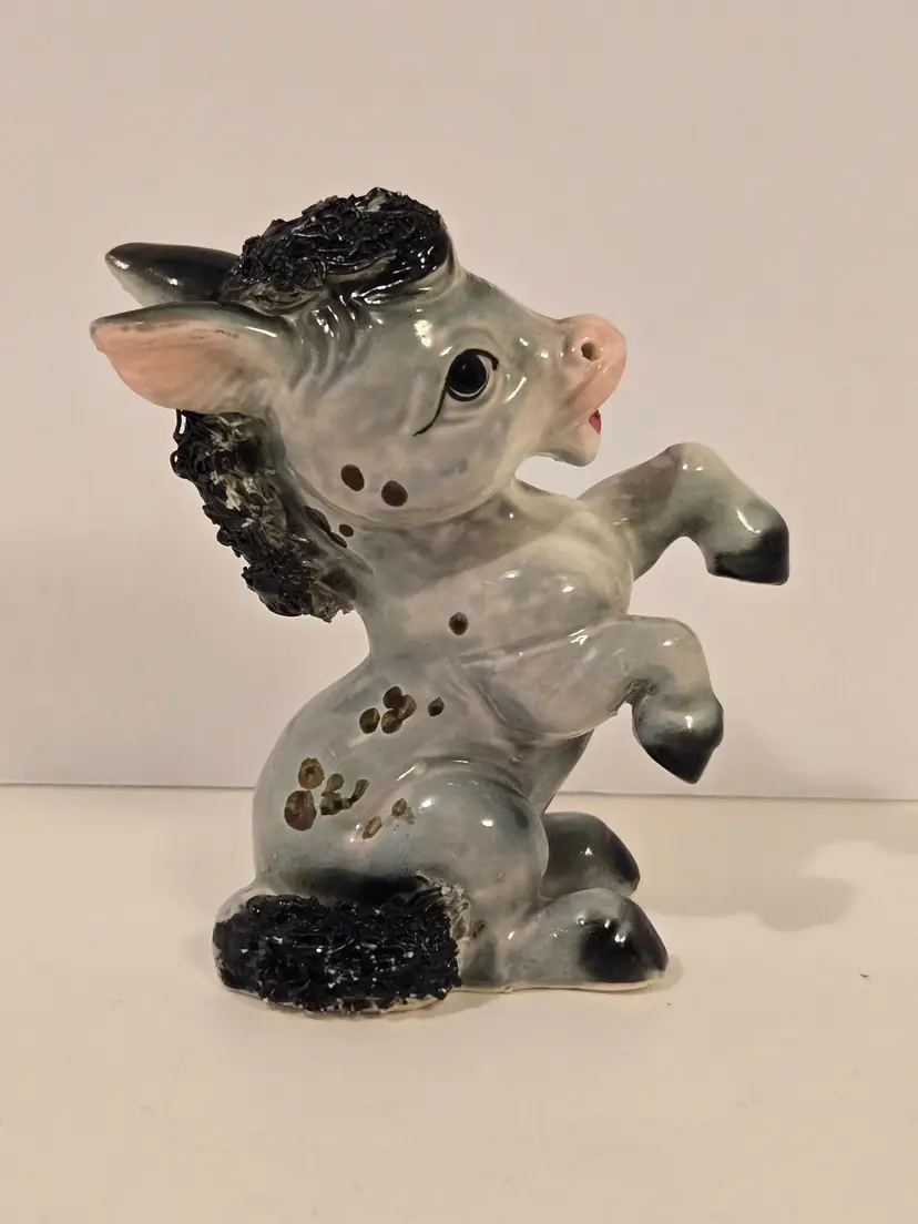 Vintage Lefton? Donkey Burro Single Shaker Figurine