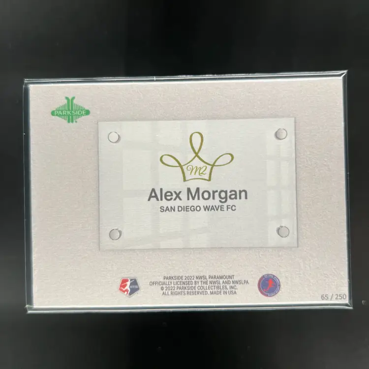 Alex Morgan 2022 NWSL Parkside Paramount Majesty /250 Soccer Card