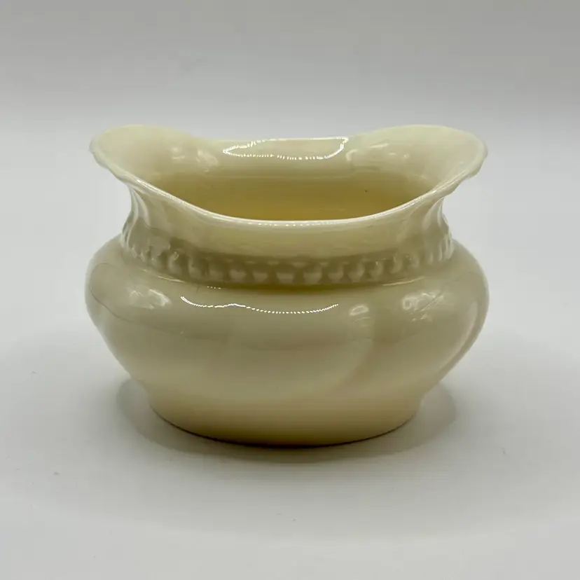 Vintage Colonial Open Sugar Bowl, Scalloped Edge Design, Mid-Century Decor, By Lenox, Made In Kinston, NC