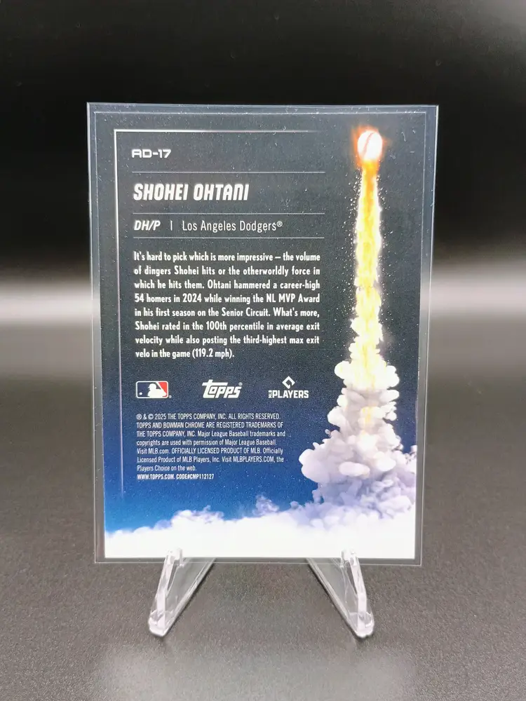 Shohei Ohtani 2025 Bowman Chrome #AD-17 Adios