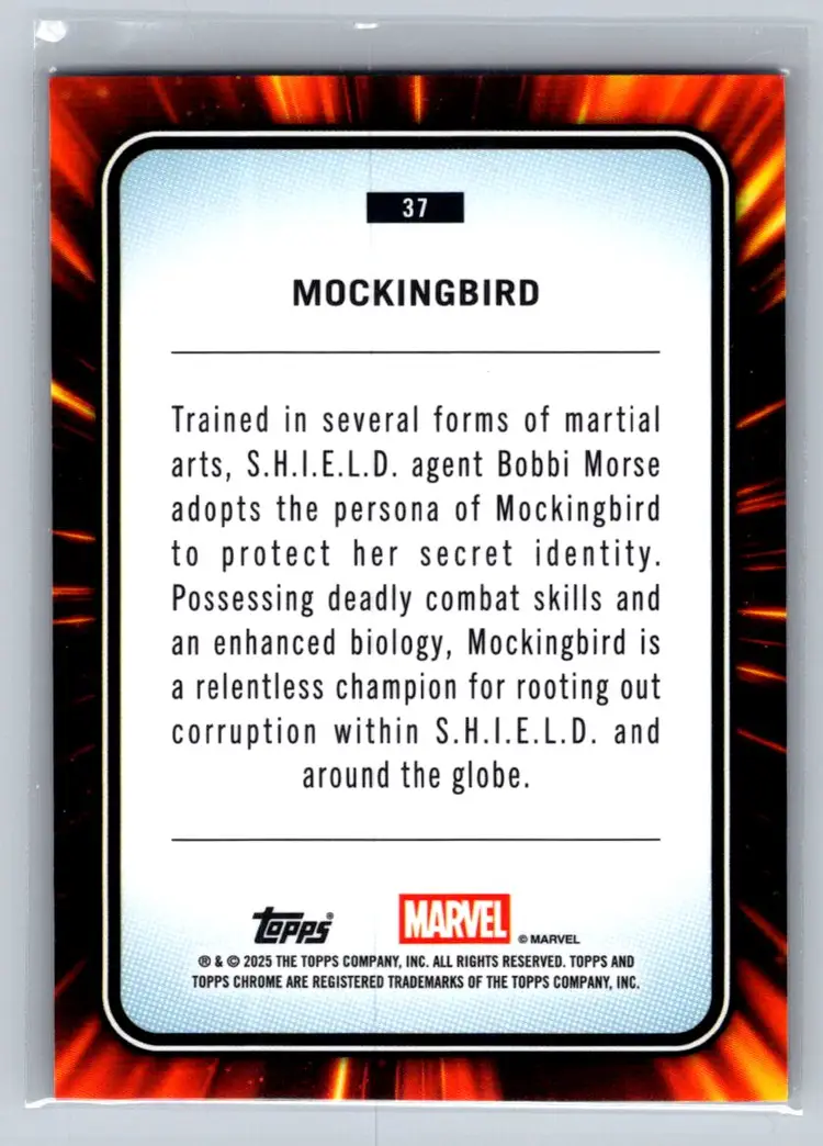 Mockingburd 2025 Topps Marvel Chrome Saphire #37