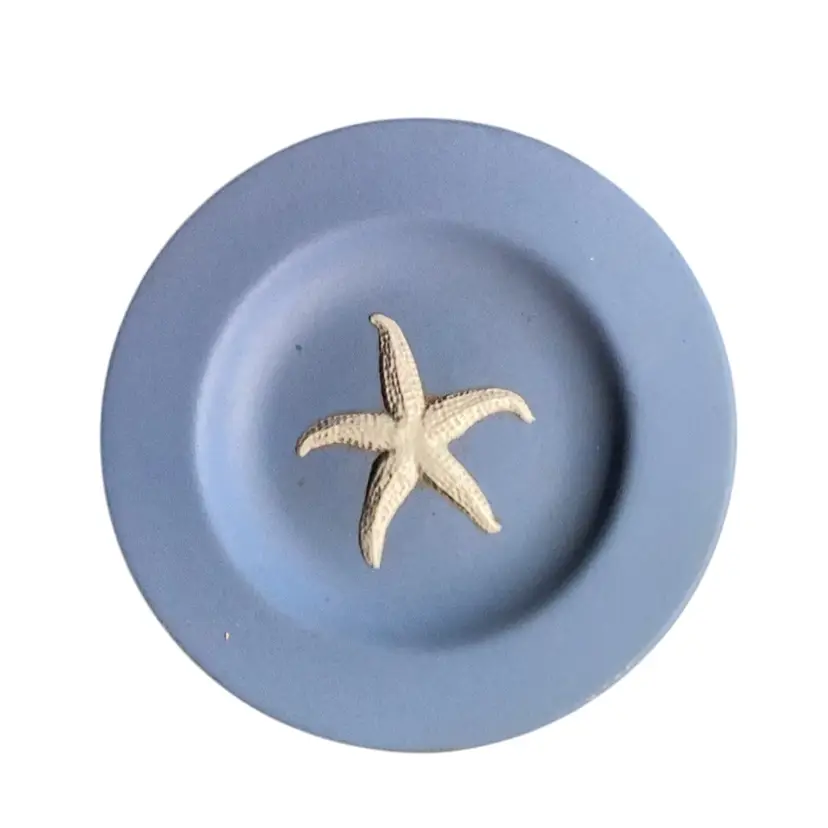 Small Wedgwood England Blue And White Starfish Dish 4.5 Inches