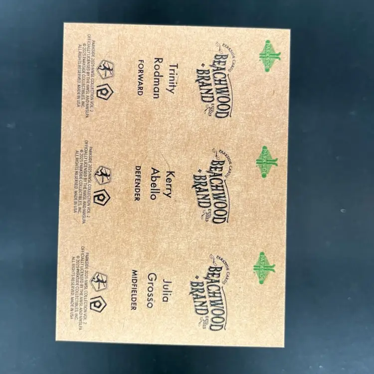 Trinity Rodman Kerry Abello Julia Grosso Beachwood 2025 Parkside NWSL Vol 2 Soccer Card