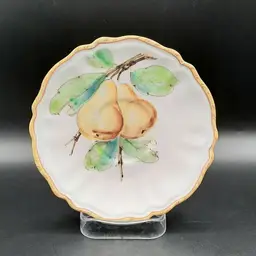 Vintage Handpainted Pear Saucer Italy