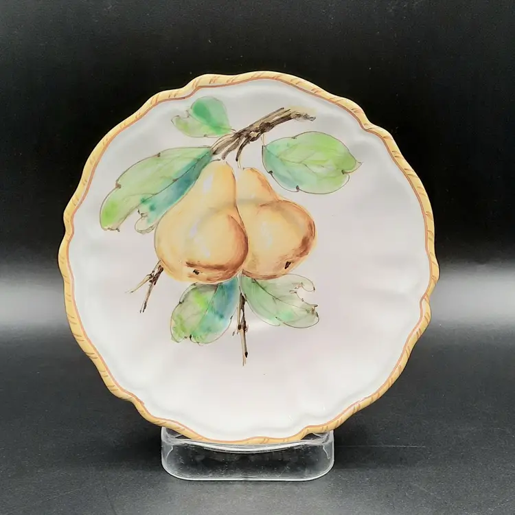 Vintage Handpainted Pear Saucer Italy