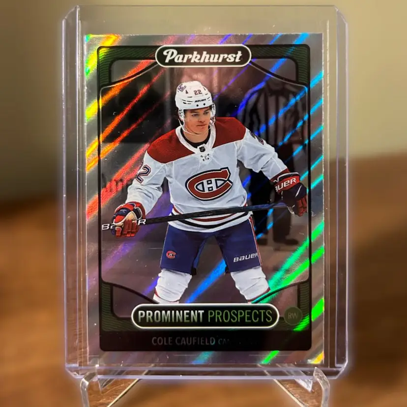 2021-22 PARKHURST COLE CAUFIELD - PROMINENT PROSPECTS  ROKKIE MONTREAL CANADIANS