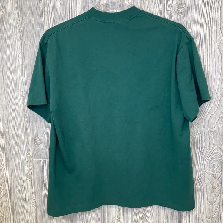 Vintage Ray Stevens Branson Camel T-Shirt Size XXL 2XL Green Gold Single Stitch HEF-T