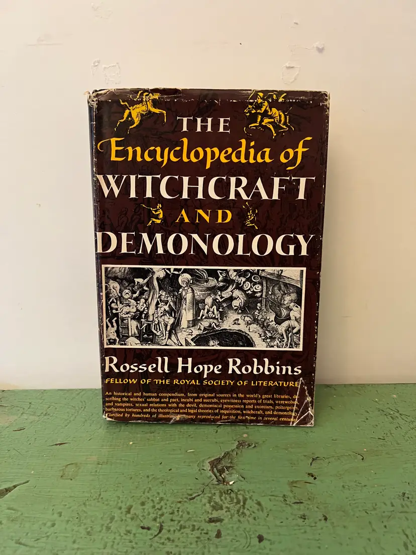 Encyclopedia of Witchcraft & Demonology 1959 by Rossell Hope Robbins. Hardcover Book w Dust Jacket