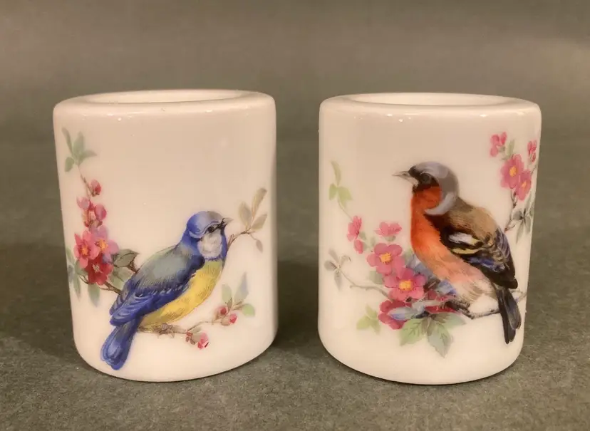 Vintage Bird Candleholders Funny Design West Germany 