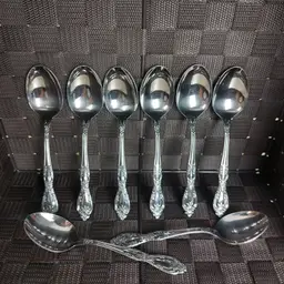 VTG Oneida Galveston Stainless Flatware 8 Tablespoons Preowned