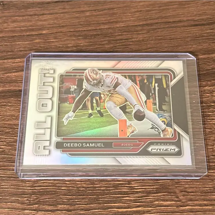 Deebo Samuel 2022 Silver Prizm All Out! Insert - San Francisco 49ers 
