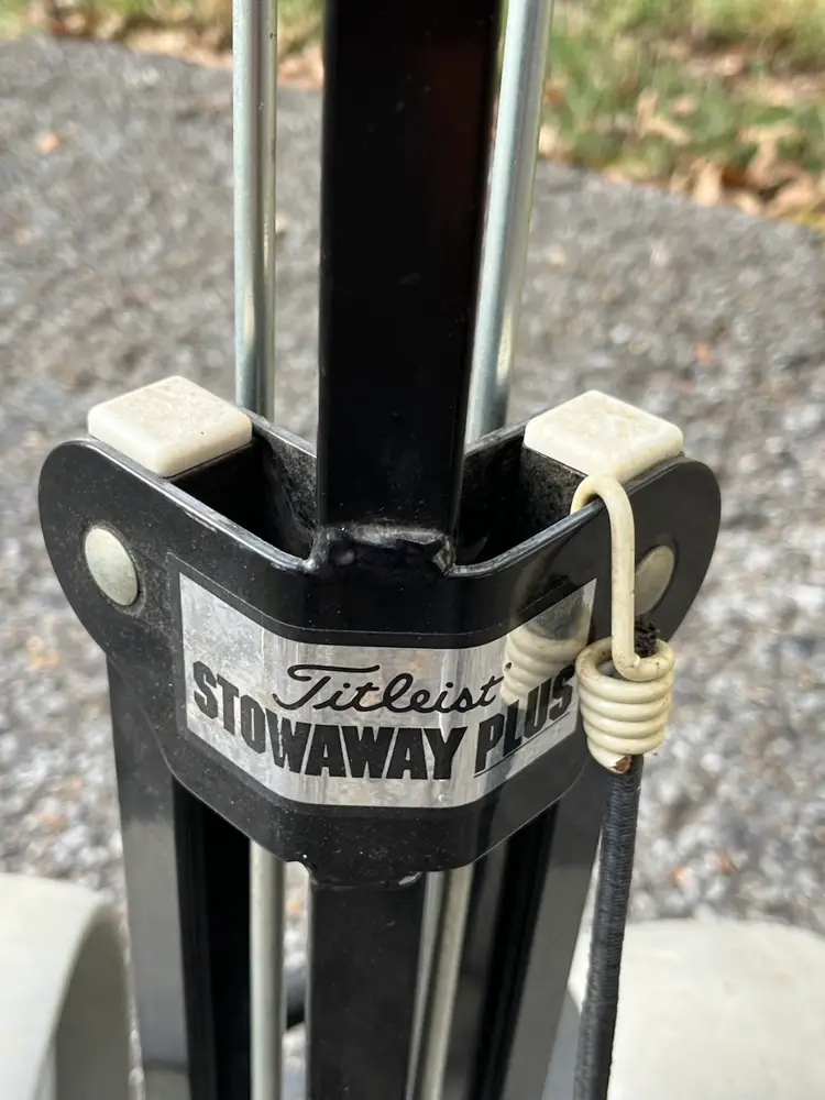 #01 Titleist Stowaway Plus 2 Wheel Folding Pull Push GOLF Bag Cart Aluminum Frame