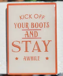 Fridge Magnet Kick Off Your Boots 3"x2"