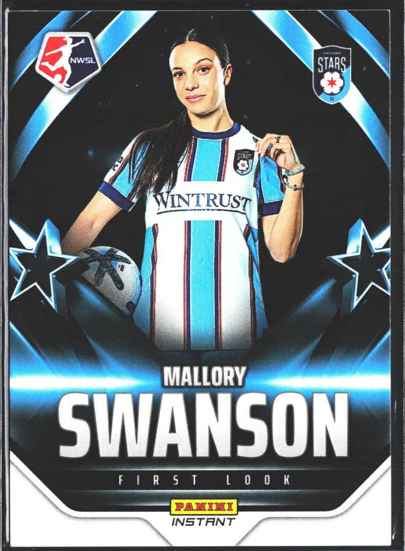 Mallory Swanson Soccer Card Limited Edition NWSL First Look 1st Panini Card - Only 169 Made! Chicago Stars FC