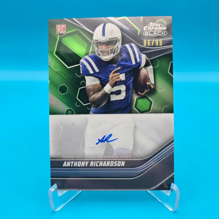 Anthony Richardson 2023 Topps Composite Chrome Black Autograph RC Green Refractor 86/99 Indianapolis Colts