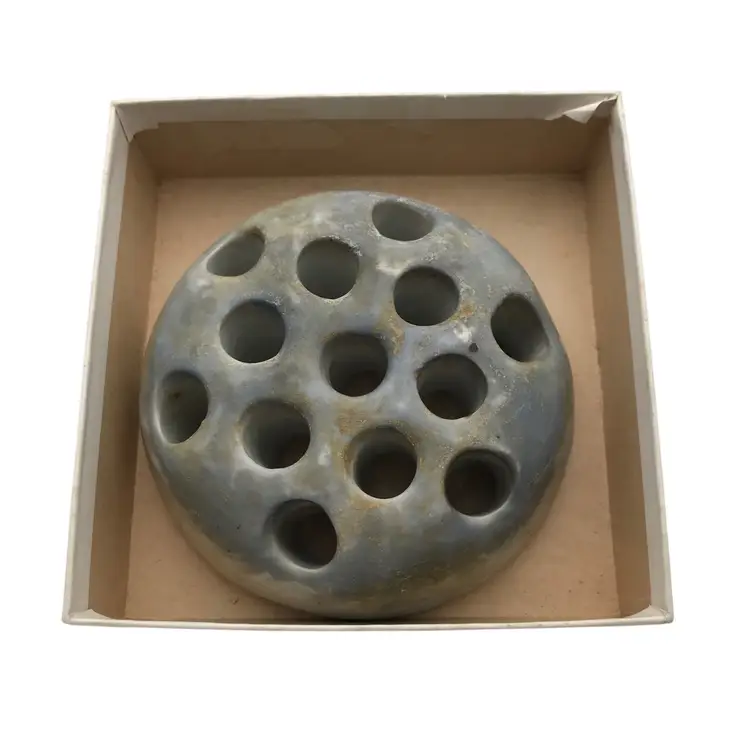 Large Pottery Flower Frog