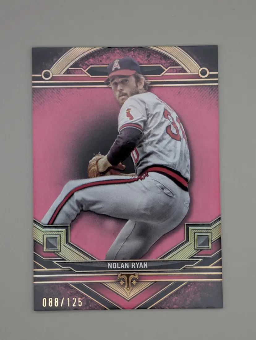 Nolan Ryan #/125 2024 Topps Triple Threads Tourmaline #25 - (139) - California Angels