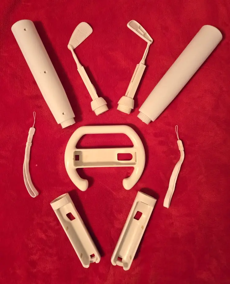 Wii Sports Accessories Bats Golf Clubs Wheel Handles Wrist Lanyards Nintendo