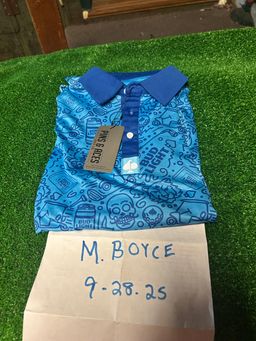 Pins And Aces “squiggles” Polo In Small