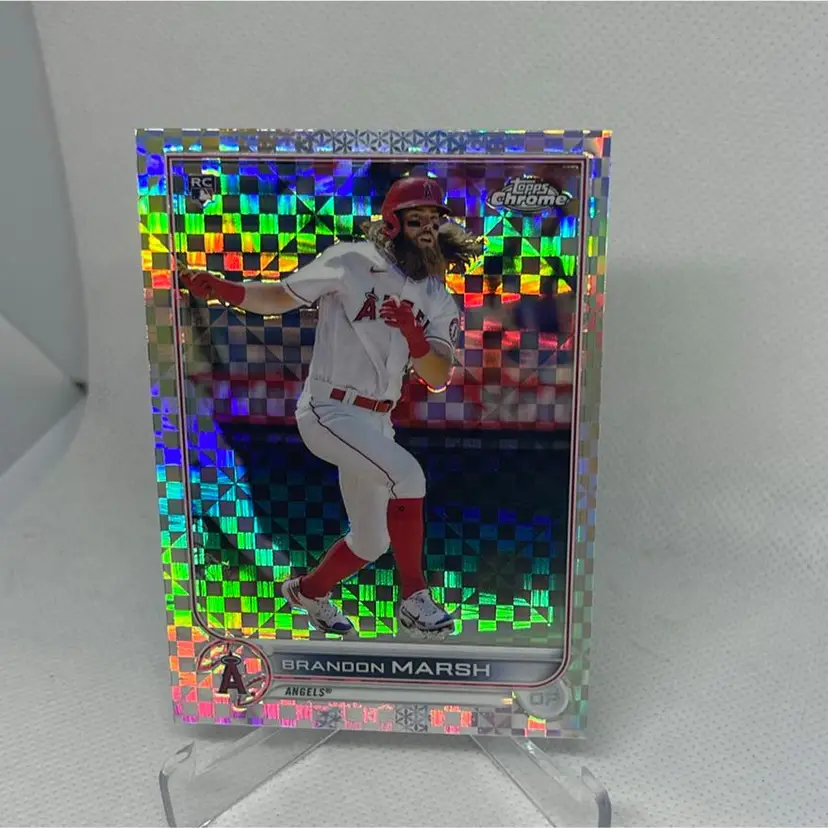 BRANDON MARSH 2022 Topps Chrome X-Fractor BRANDON MARSH Rookie