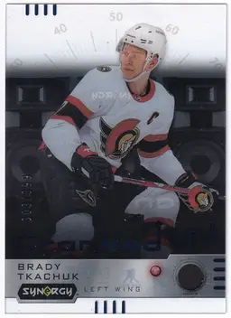 2023-24 Synergy Cranked Up Blue #CRBT Brady Tkachuk Ottawa Senators Hockey Card