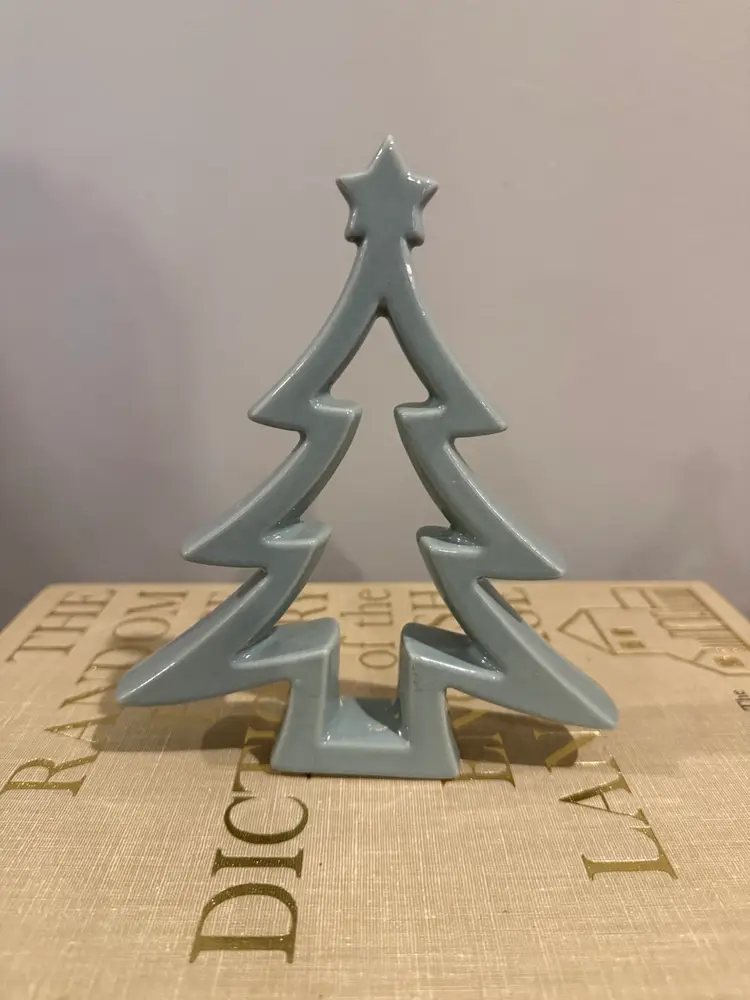 Ceramic Christmas Tree Tabletop Decoration White