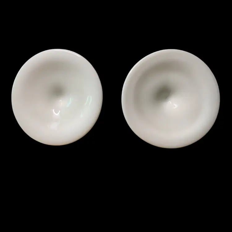 10. Fenton Hobnail Milk Glass set of 2 Taper Candle Holders