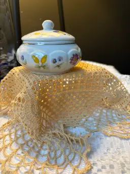 Floral Trinket Jar