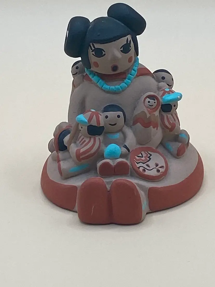 Teissedre Small Native Storyteller Pottery 1991