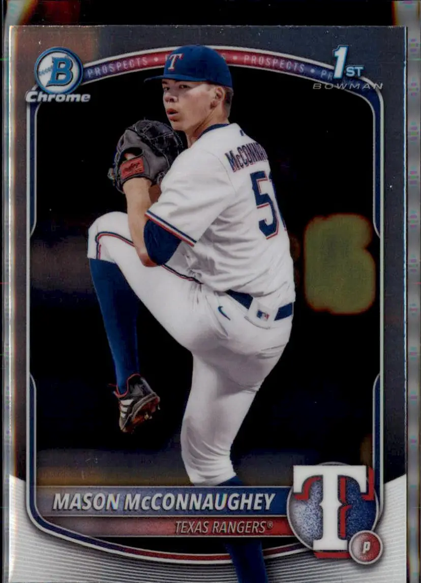 2025 Bowman Draft #BDC-117 Mason McConnaughey Chrome - (138) - Texas Rangers