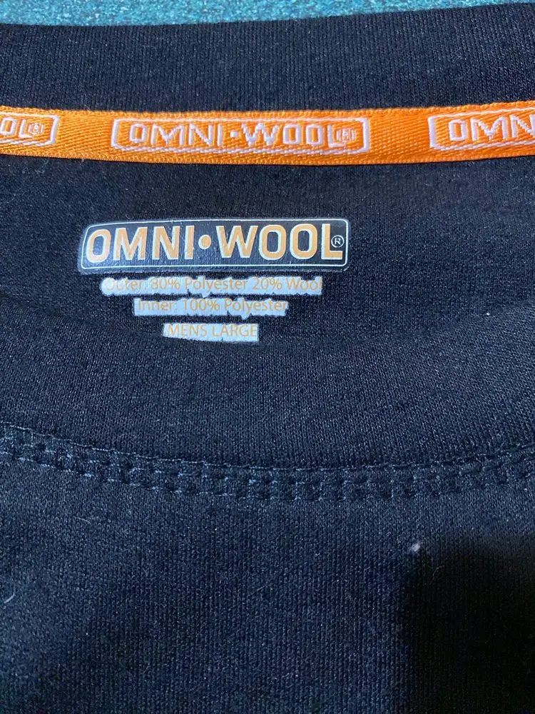 OMNI WOOL long Sleeve Top Size Men’s Large