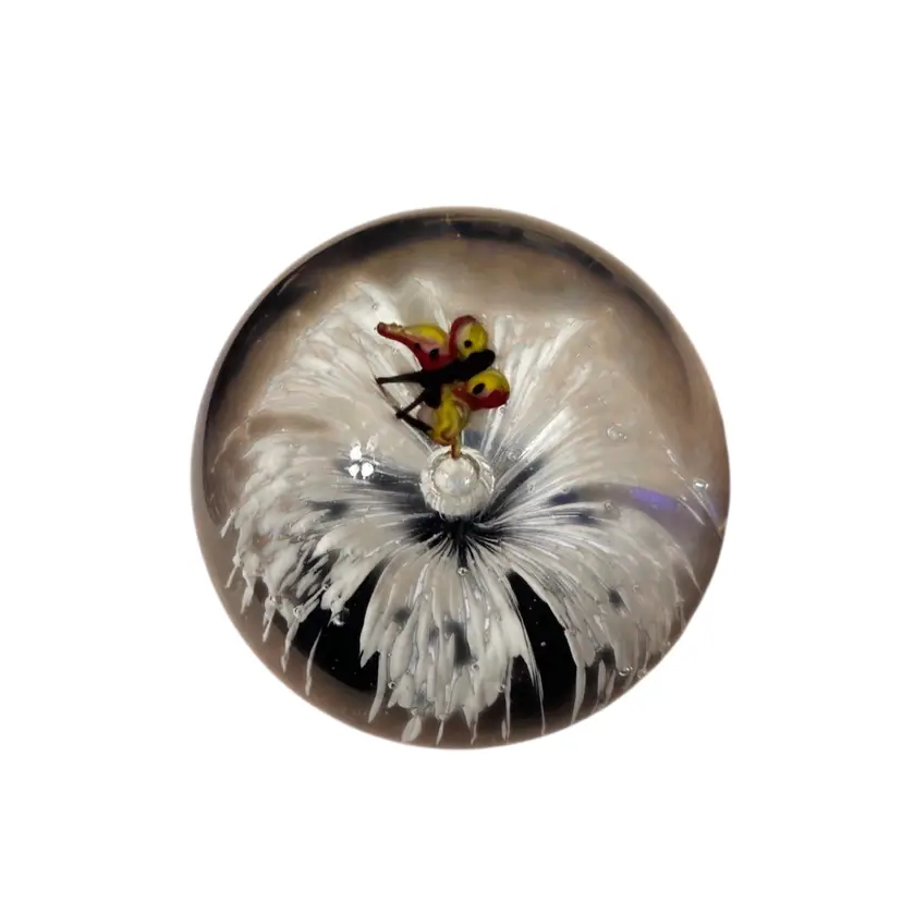 Vintage art glass paperweight