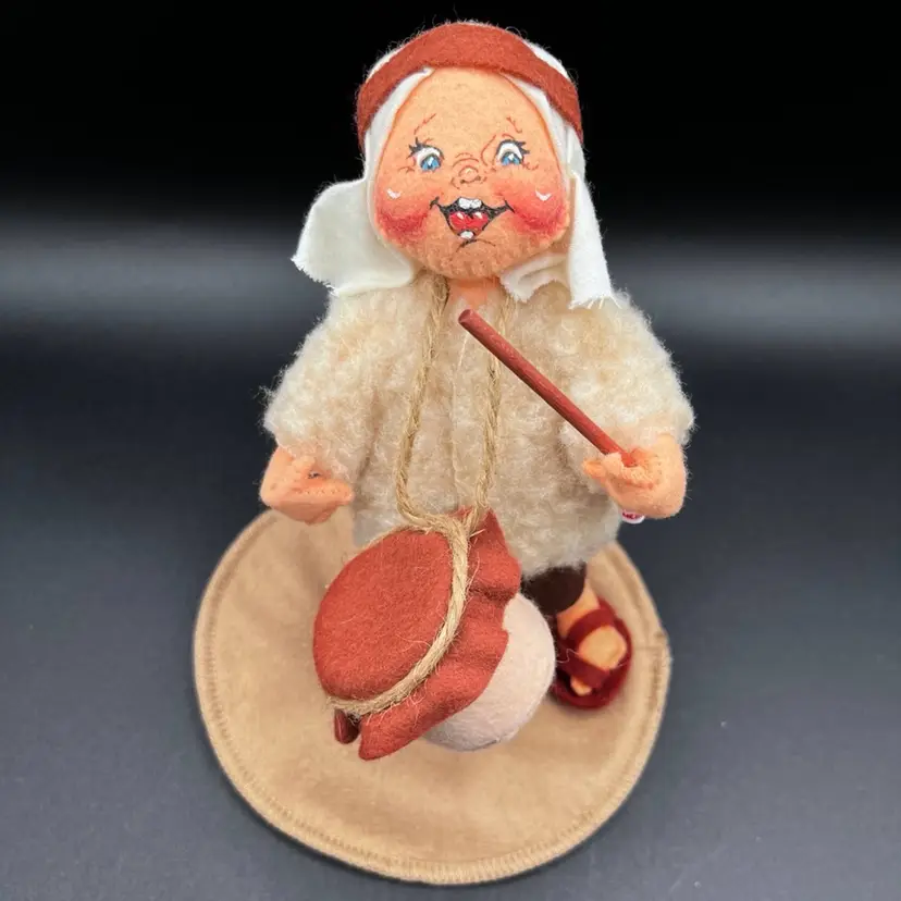 **1999 Annalee Nativity Scene Shepard Drummer Boy Mobilitee Figurine 7.5"🥁