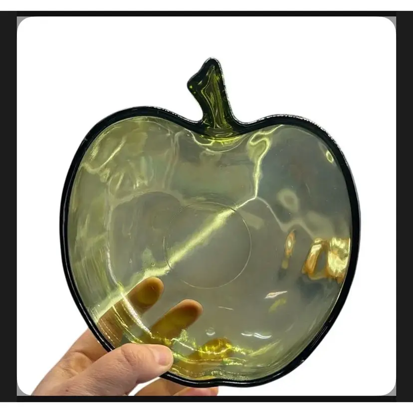 Vintage Hazel Atlas Green Apple Bowl