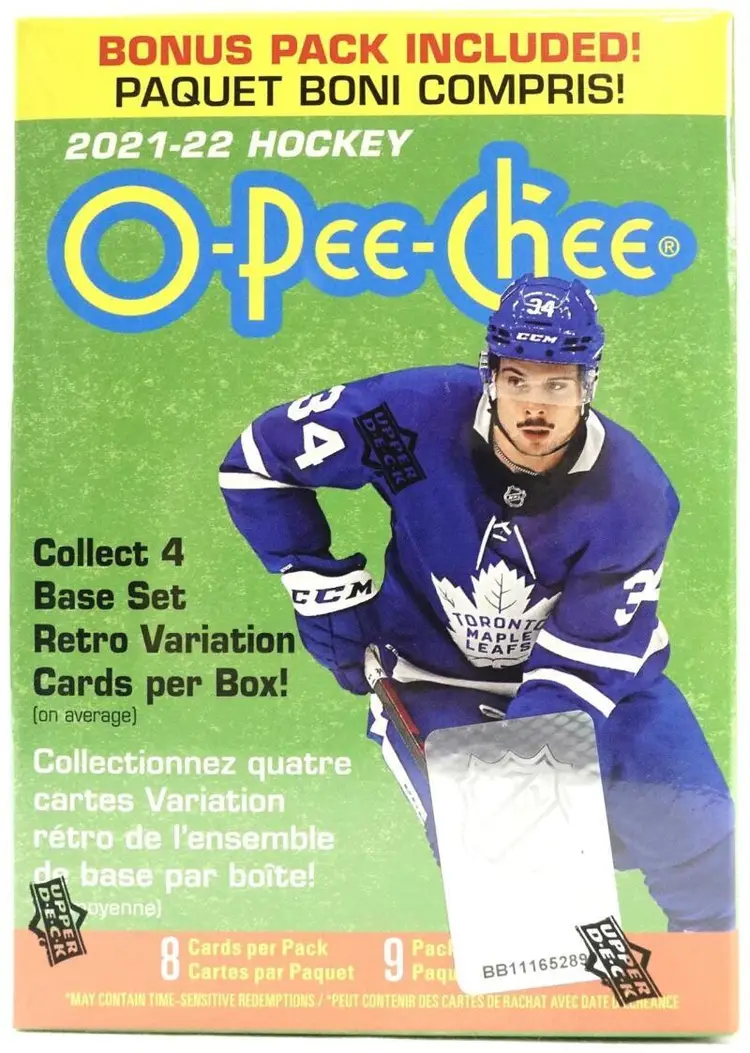 2021-22 Upper Deck O-Pee-Chee Hockey Blaster Box