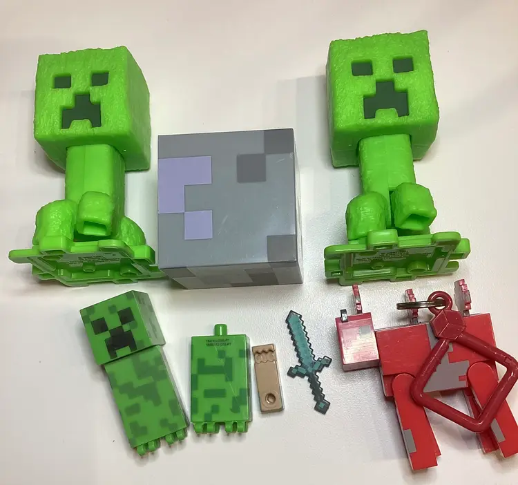 Minecraft Collectible Mini Figures Mixed Lot Mooshroom Sword McDonalds Creepers