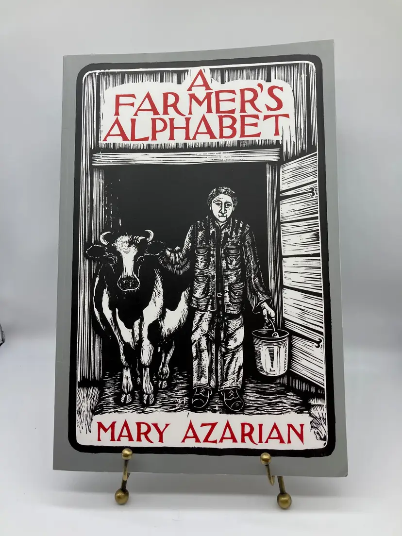A Farmer's Alphabet Children's Book, Mary Azarian 1981 Nursery Art, Soft Cover, illustrated with Woodcuts