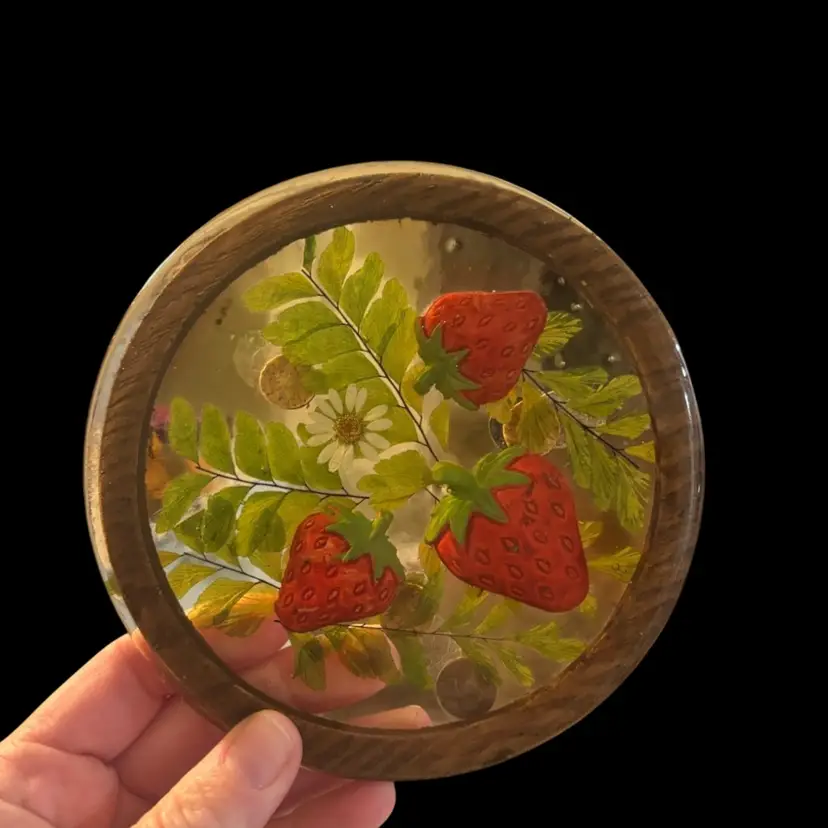 Gamut Design Lucite Strawberry Trivet
