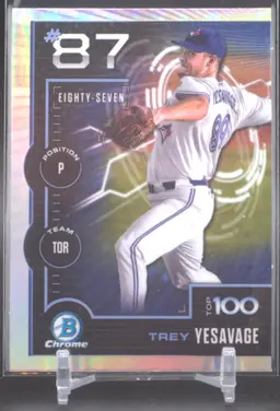 2025 Bowman Chrome Top 100 Prospects, Trey Yesavage, Toronto Blue Jays
