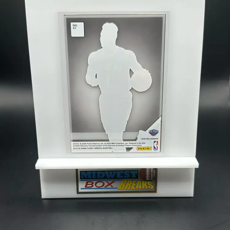 Zion Williamson Rc Rated Rookie 2019-20 Clearly Donruss MBBCRD