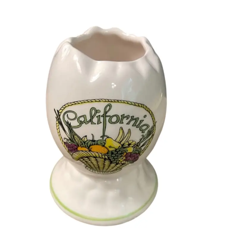 #01 California Souvenir Toothpick Holder 2-3/4"H