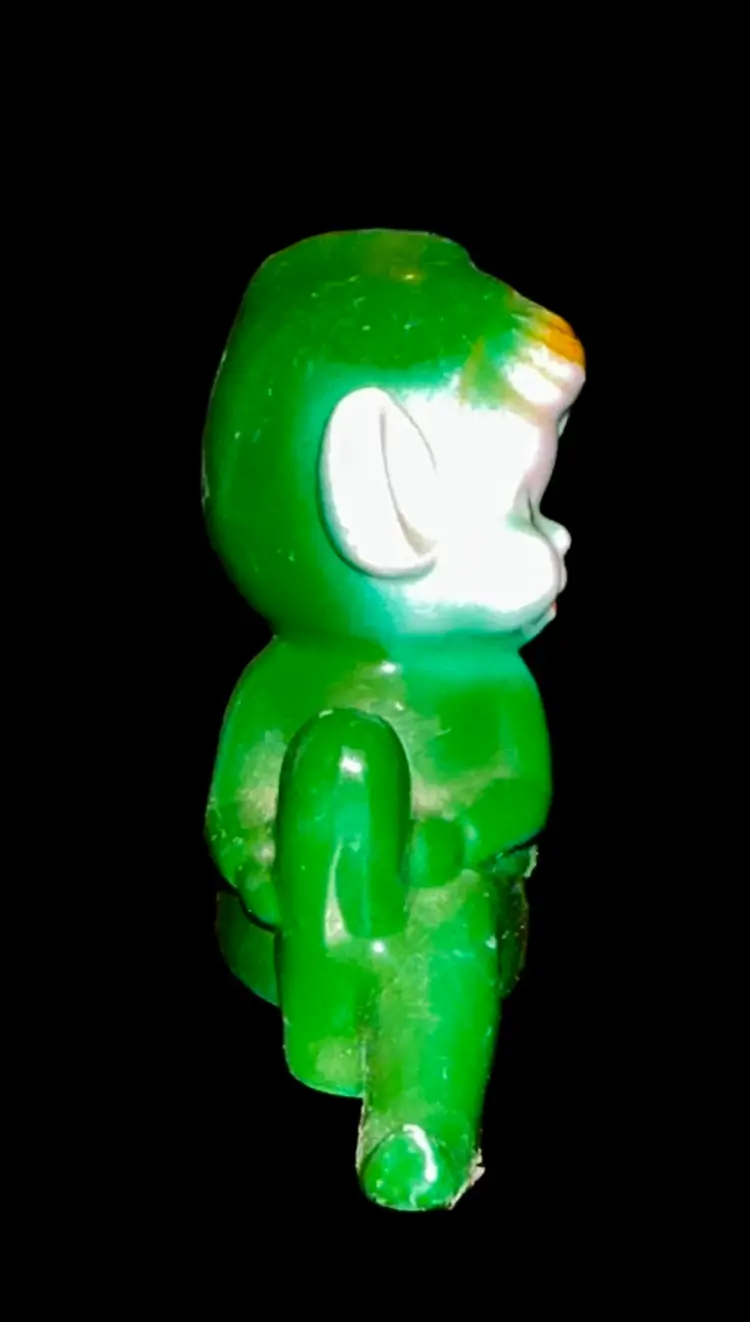 Vintage Pixie Porcelain Figurine - Dressed In Green