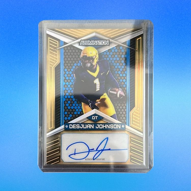 2023 Wild Card Alumination Desjuan Johnson RC Prospect Gold Encased Auto /50