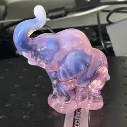 Fenton Purple Opalescent Elephant 3.5"