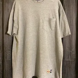 Russell Athletic Men's Size XL Gray Team Issue Short Sleeve Pocket Tee - Y2K Era