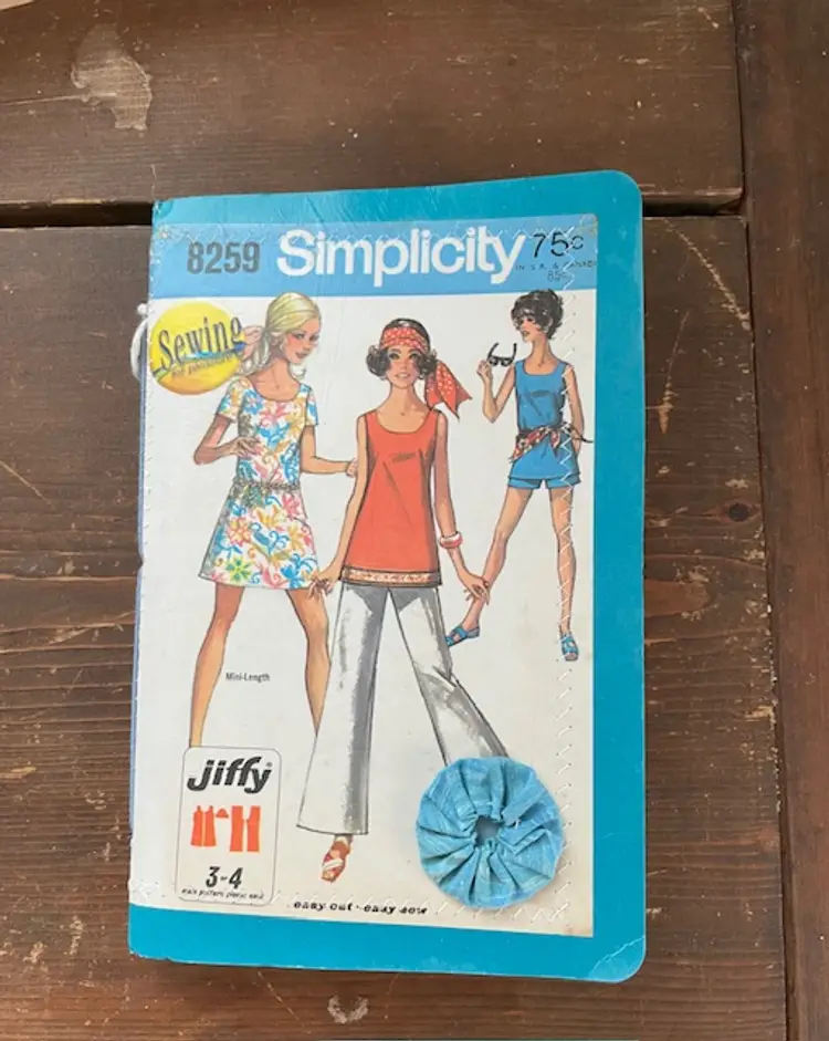 Blue Sewing Themed Journal