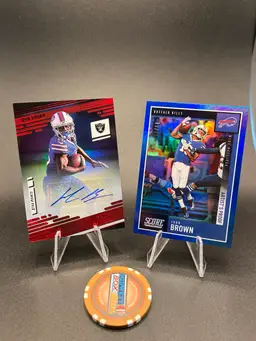 John Brown Lot Football Cards Buffalo Bills