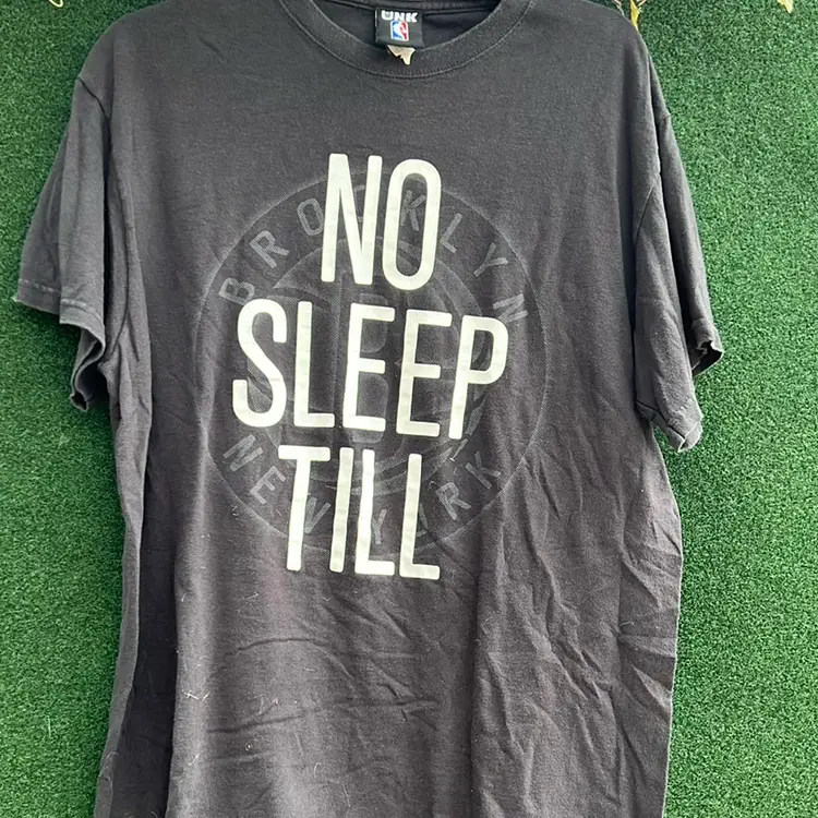No Sleep Till Brooklyn, New York Black T-Shirts Vintage Tag Attached Size Large