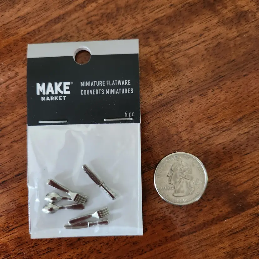 Miniature Dollhouse Forks, Spoons and Knives